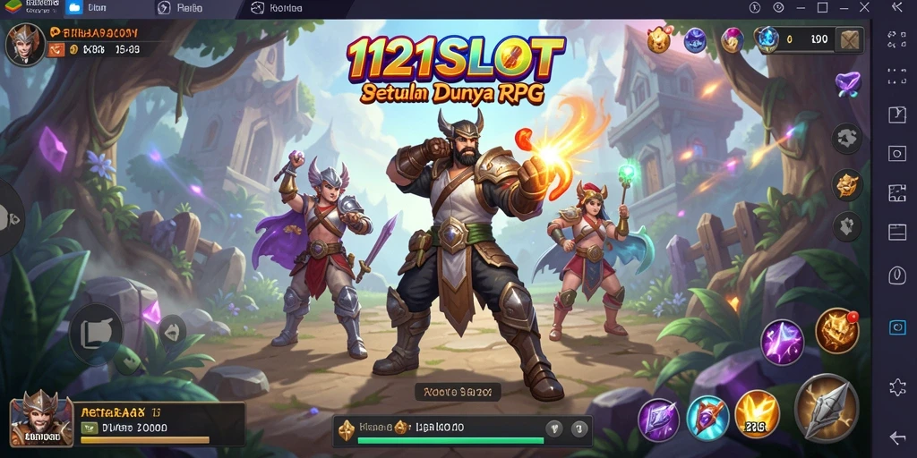 Tampilan aksi seru dalam gameplay RPG 1121SLOT.