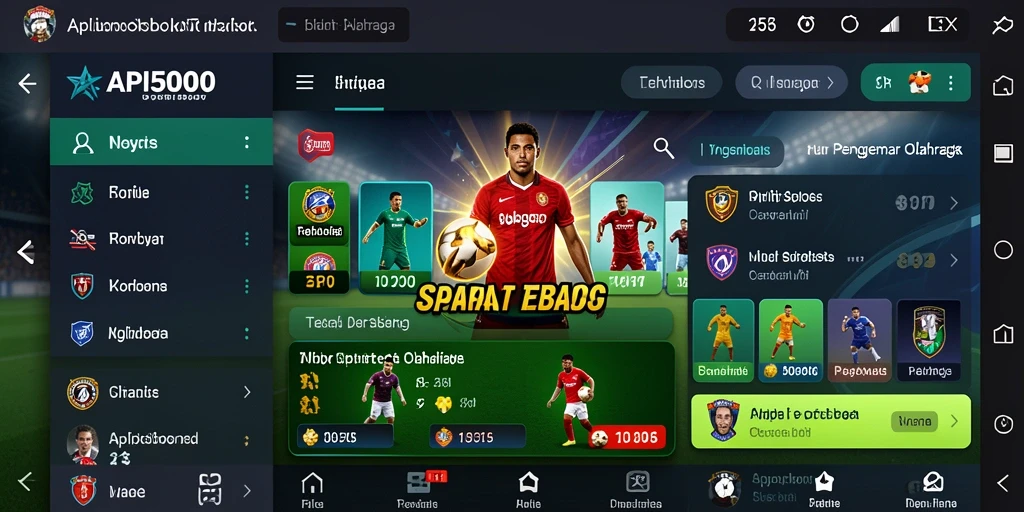 Tampilan menarik dari gameplay taruhan olahraga di API5000.