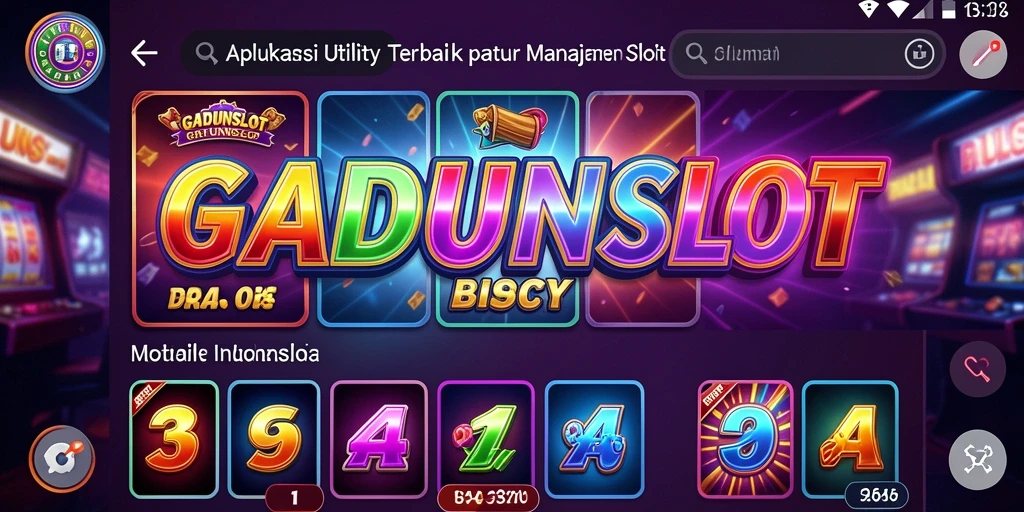 Tampilan utama GADUNSLOT dengan berbagai fitur manajemen slot.