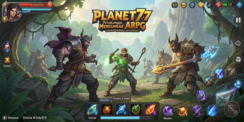 Tampilan gameplay PLANET77 yang mendebarkan dan penuh aksi.
