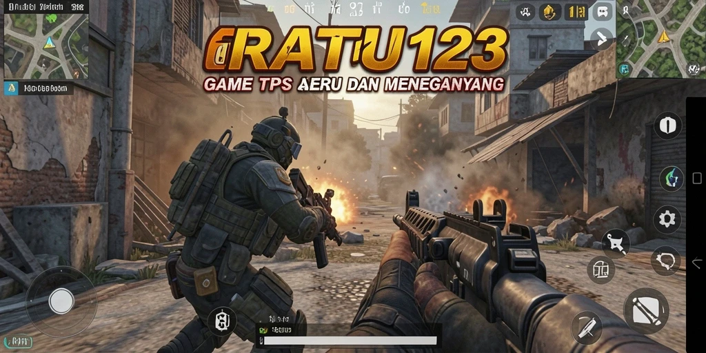 Tampilan gameplay mendebarkan dari RATU123 dengan aksi TPS yang intens.