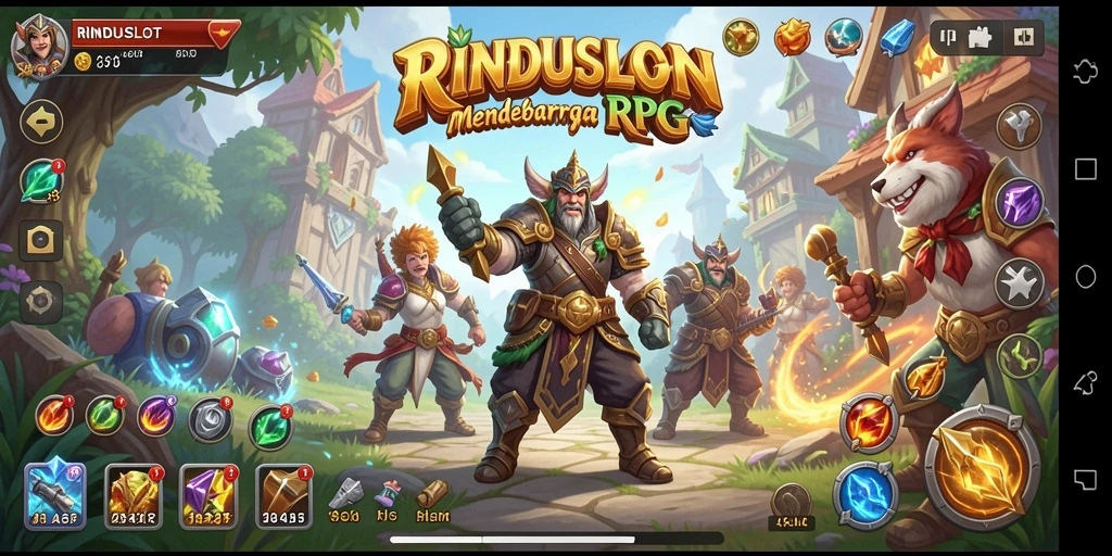 Gameplay RPG yang mendebarkan di RINDUSLOT dengan karakter unik.