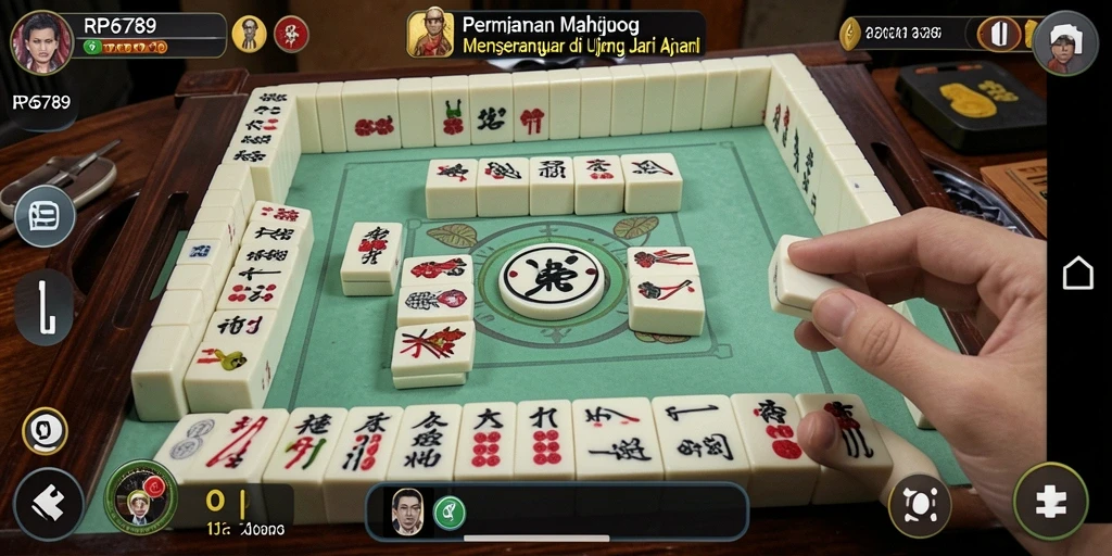 Screenshot utama RP6789 menampilkan gameplay Mahjong yang menarik.