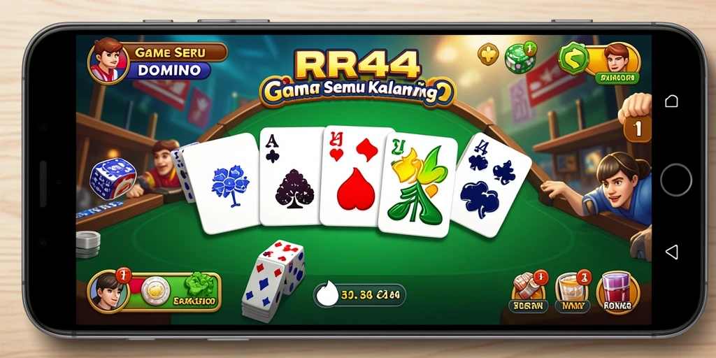 Screenshot gameplay RR44 yang menarik dan kompetitif.