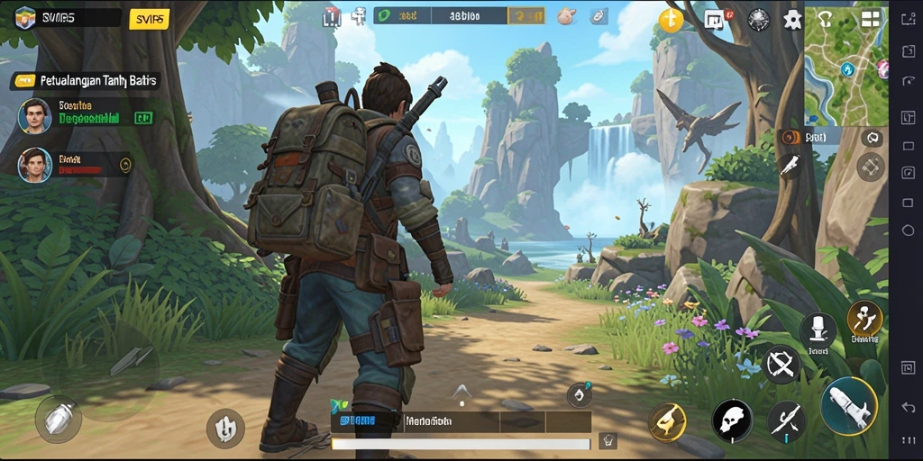 Tampilan gameplay SVIP5 yang menakjubkan di dunia terbuka.