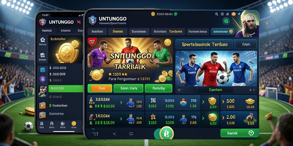 Tampilan menarik dari gameplay Sportsbook di UNTUNGGO.